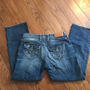 Lucky Brand, denim crop jeans, size 0/25